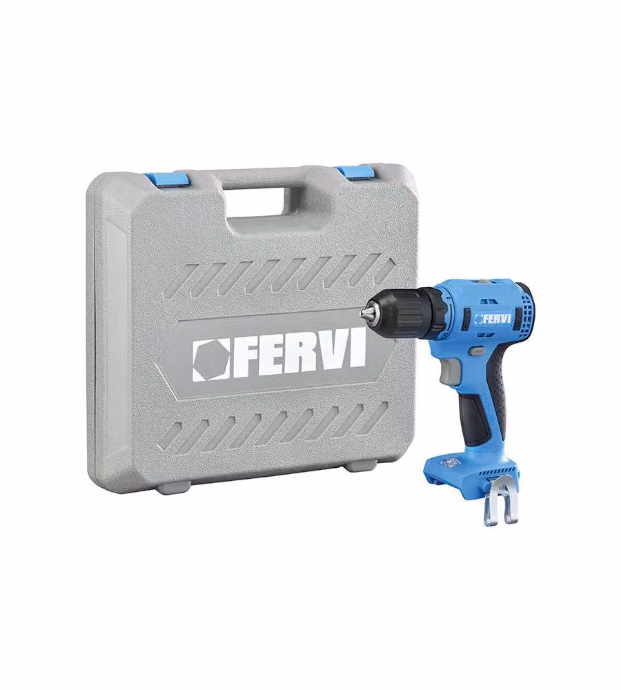 FERVI Trapano Avvitatore 20V Brushless 2 Batterie 2Ah Mandrino 13mm
