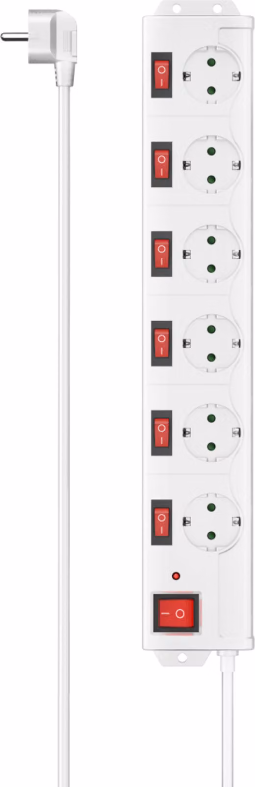Hama striscia di prese 00223159 interruttore a 6 vie 14m ws