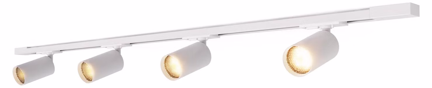 Calex Tracklight 2M, binario a soffitto, escluso 4 faretti GU10, bianco