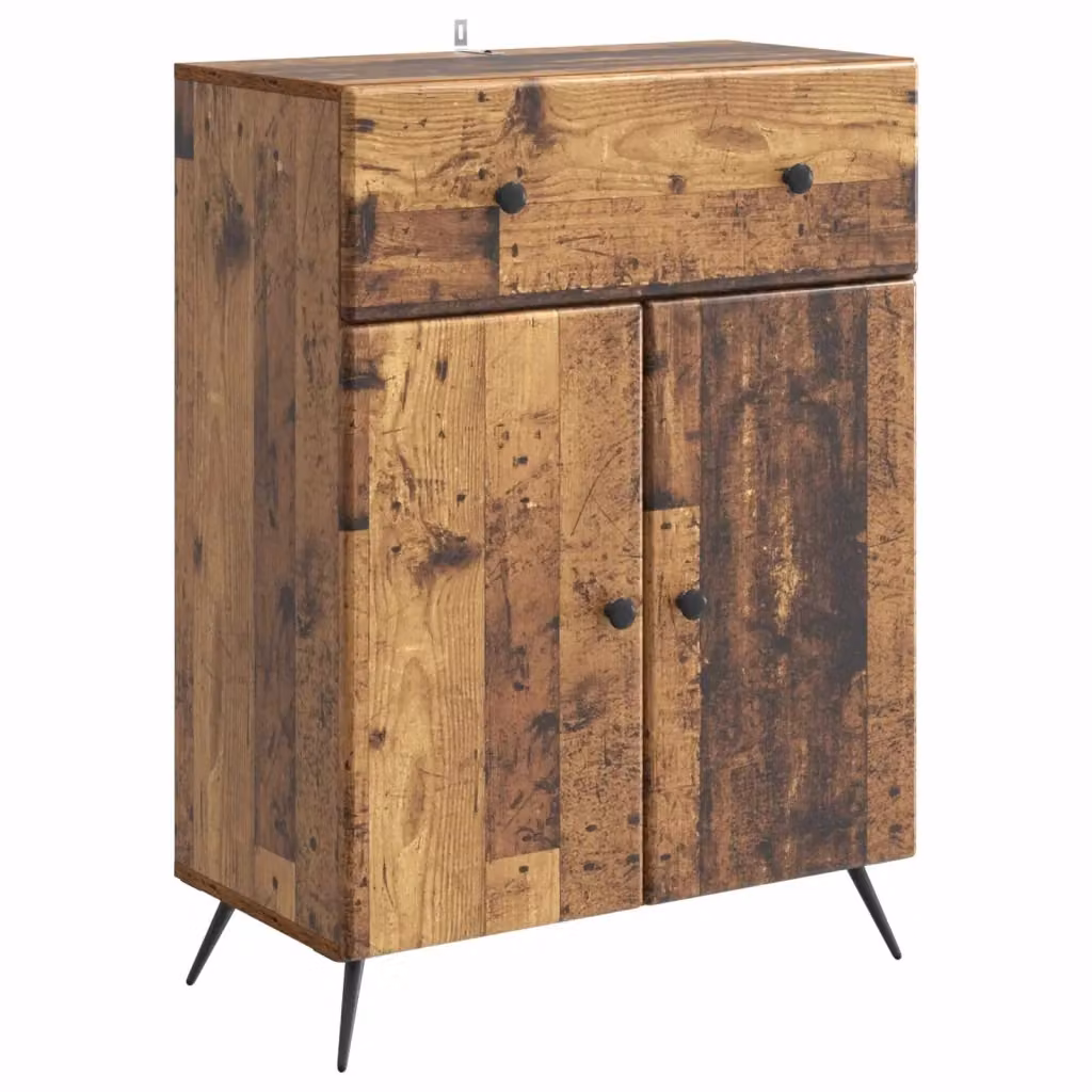 Credenza Buffet in Legno Ingegnerizzato Design In Colore Marrone L 66 cm x P 34,5 cm x H 90 cm – 2