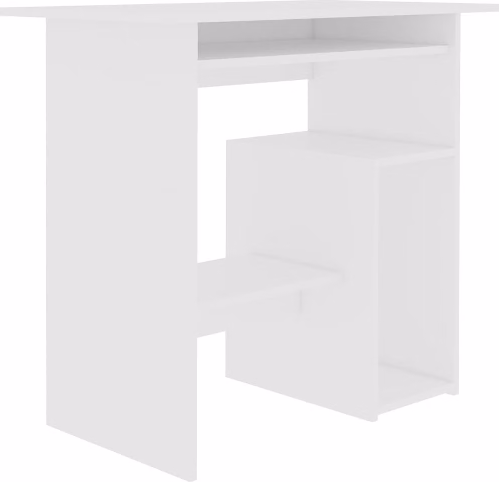 Scrivania Bianca 80x45x74 cm in Legno Multistrato