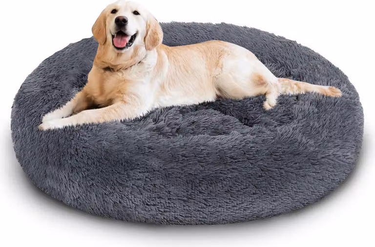 Jopassy cane letto posto letto gatto gatto peluche cane cuscino coccolone letto grigio scuro 80cm