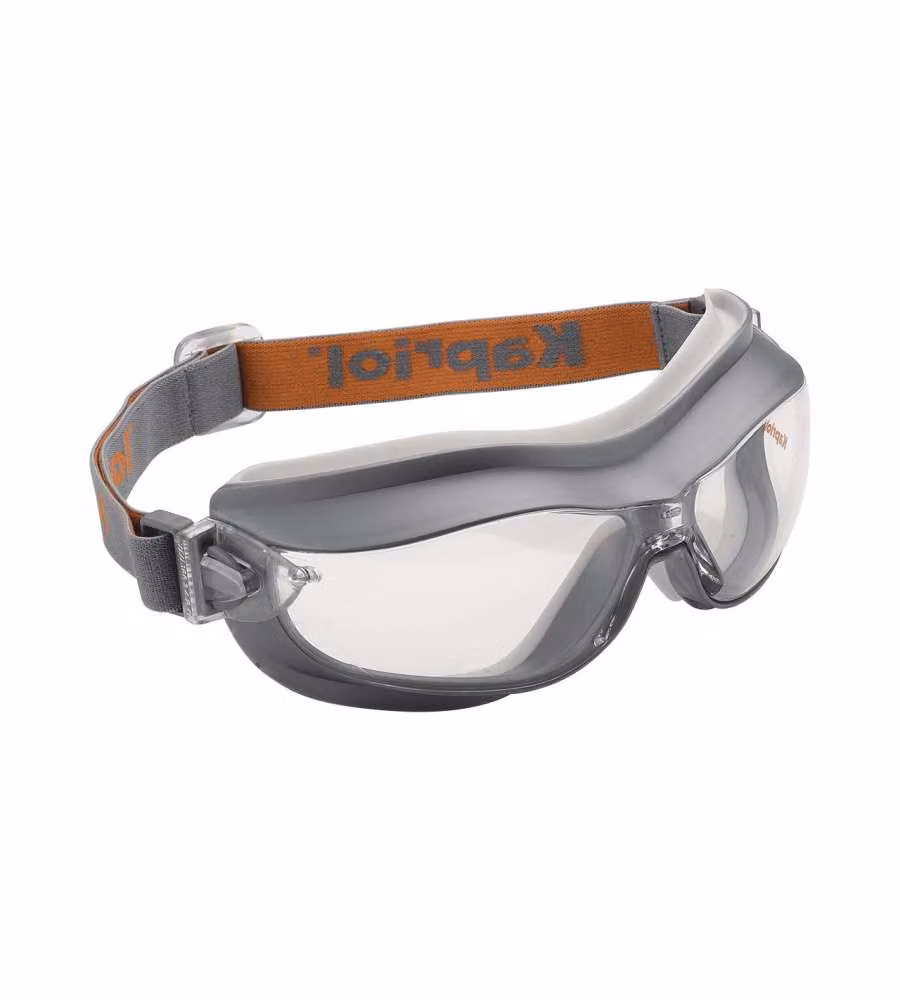 Kapriol Occhiali protettivi racing grigi a maschera 95 g impermeabili
