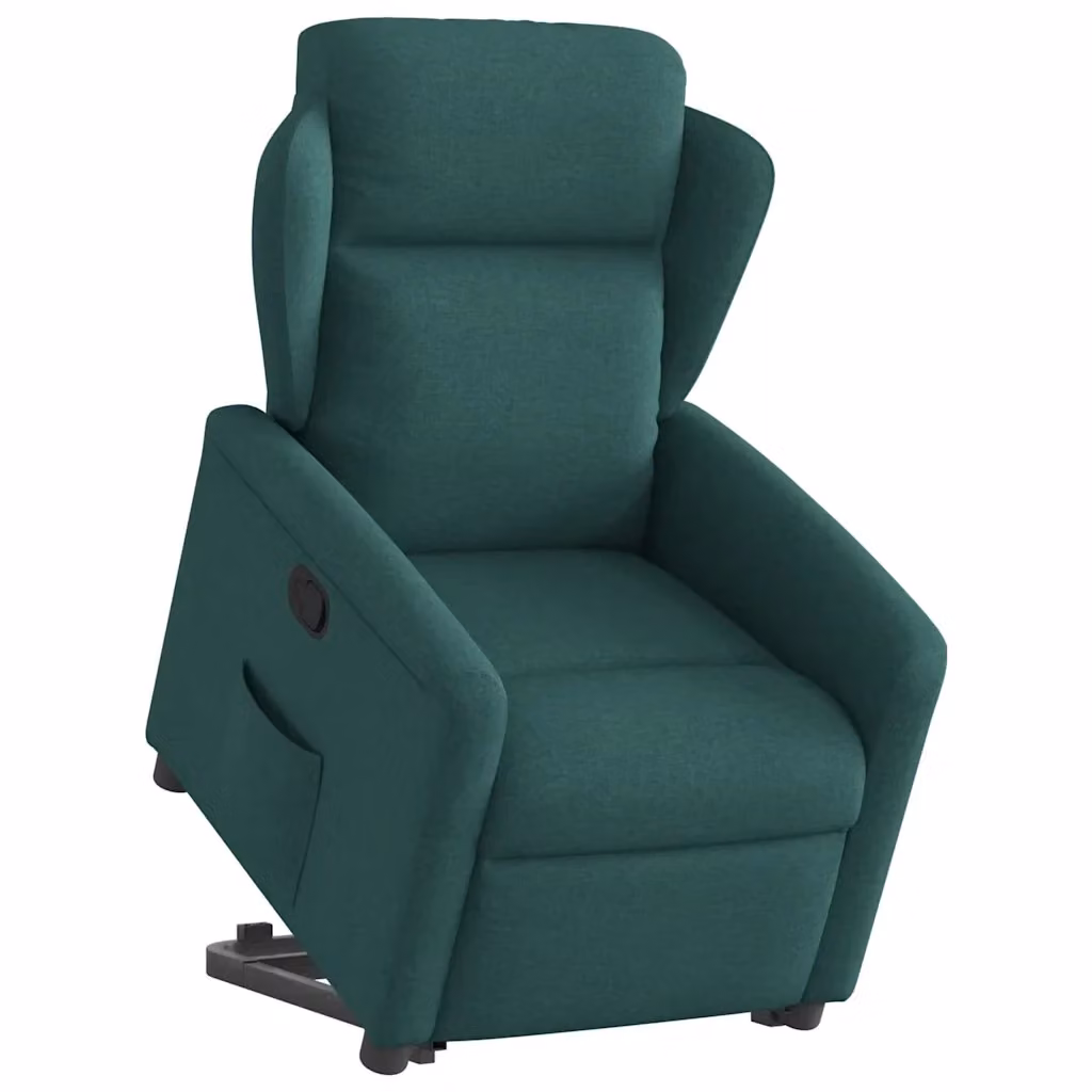 Poltrona Alzapersona Reclinabile vidaXL Verde con Assistenza Elettrica e Braccioli – 2