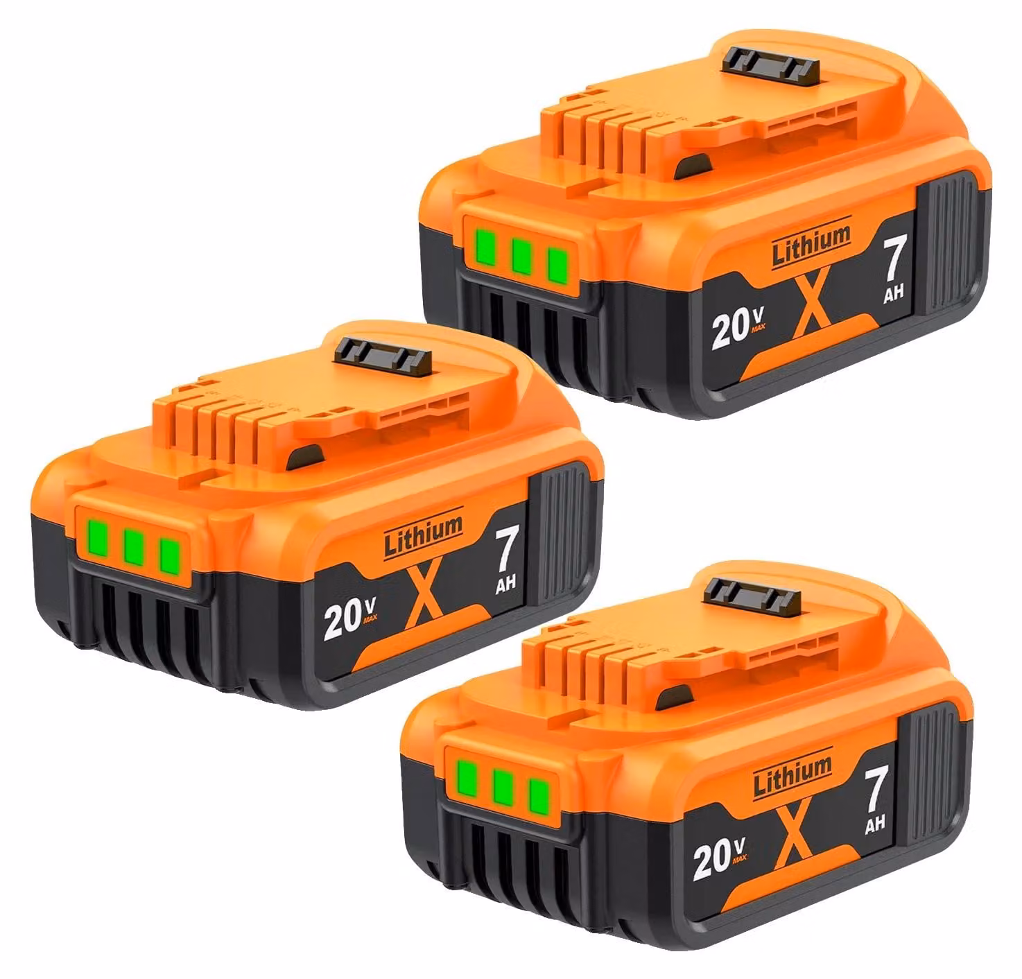 Batterie di ricambio, capacità 7000mAh, compatibili con utensili elettrici, colore oro, altre