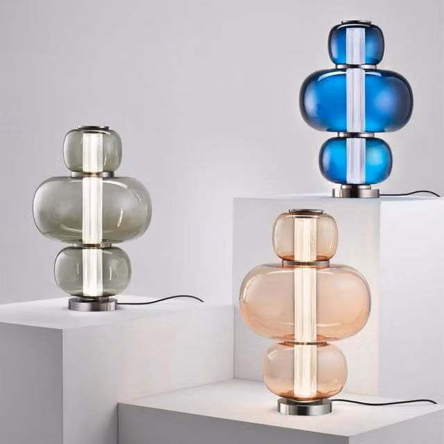 Italamp Nube Lampada da Tavolo in Cristallo e Metallo con LED Warm White