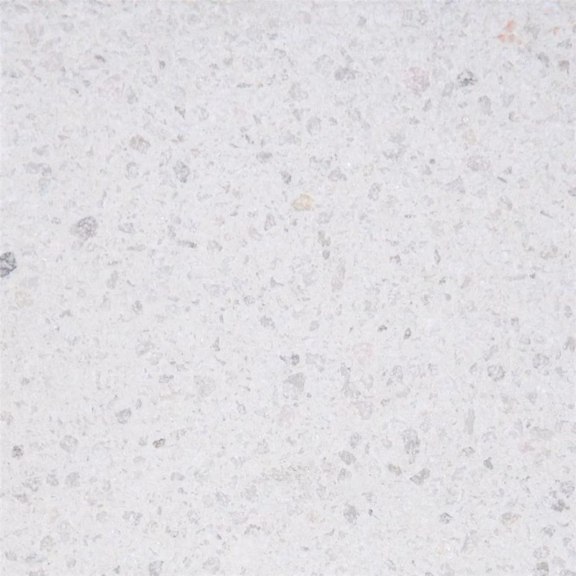 Bordo piscina in pietra per piscina rettangolare 800 x 400 cm senza alzatina | bianco sabbiato