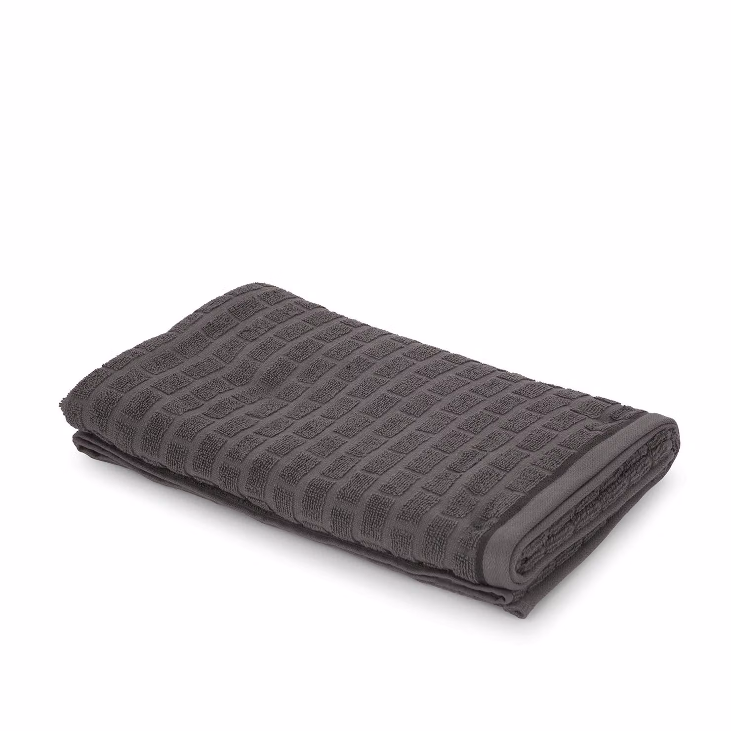 Asciugamano viso in cotone KASANOVA Pop Corn Brick grigio scuro – 2