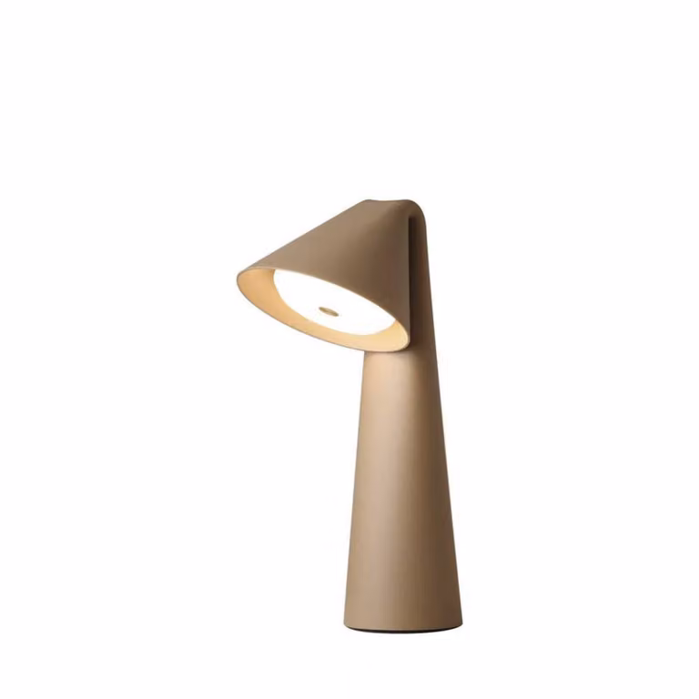 FRANDSEN Lampada da tavolo Ami, dimmerabile, Crema / Ambra, Soggiorno / Sala da pranzo, Metallo, Moderno, Lampada da tavolo