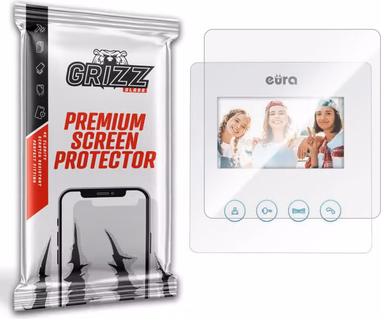 Pellicola Vetroceramica GrizzGlass CeramicFilm per il videocitofono EURA Atira VDP-52A3