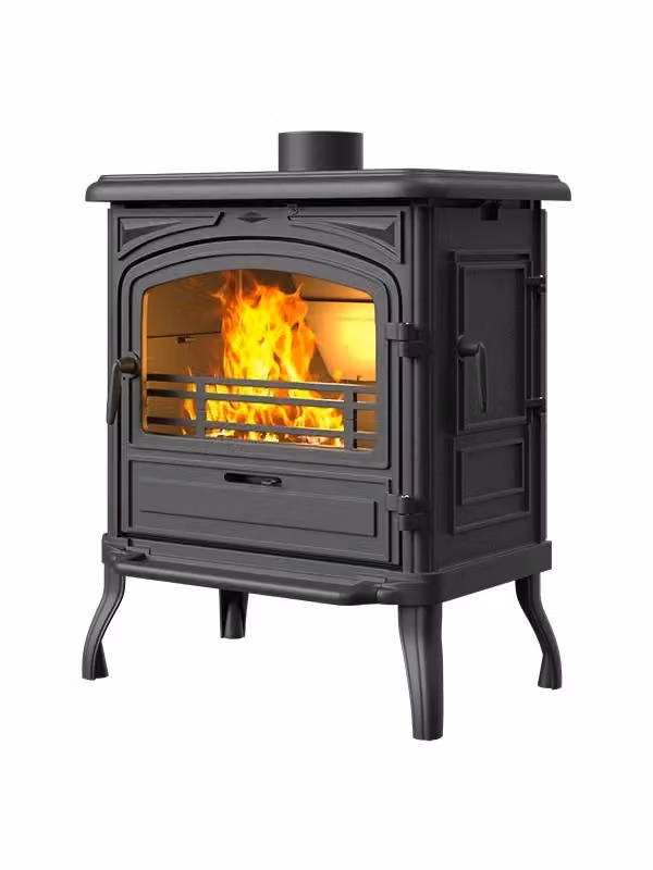 Stufa a legna EOS S13 ECO nera L: 74,1 cm, H: 66,0 cm, P: 45,9 cm – 2