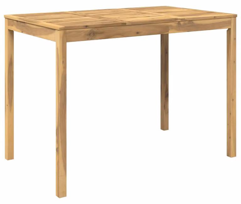 Tavolo da giardino, bianco, 147 x 88,5 x 105 cm, in legno massello di acacia