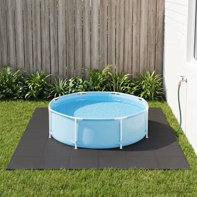 Tappetino per piscina 50 pz Nero 18 m² Schiuma EVA 3433284