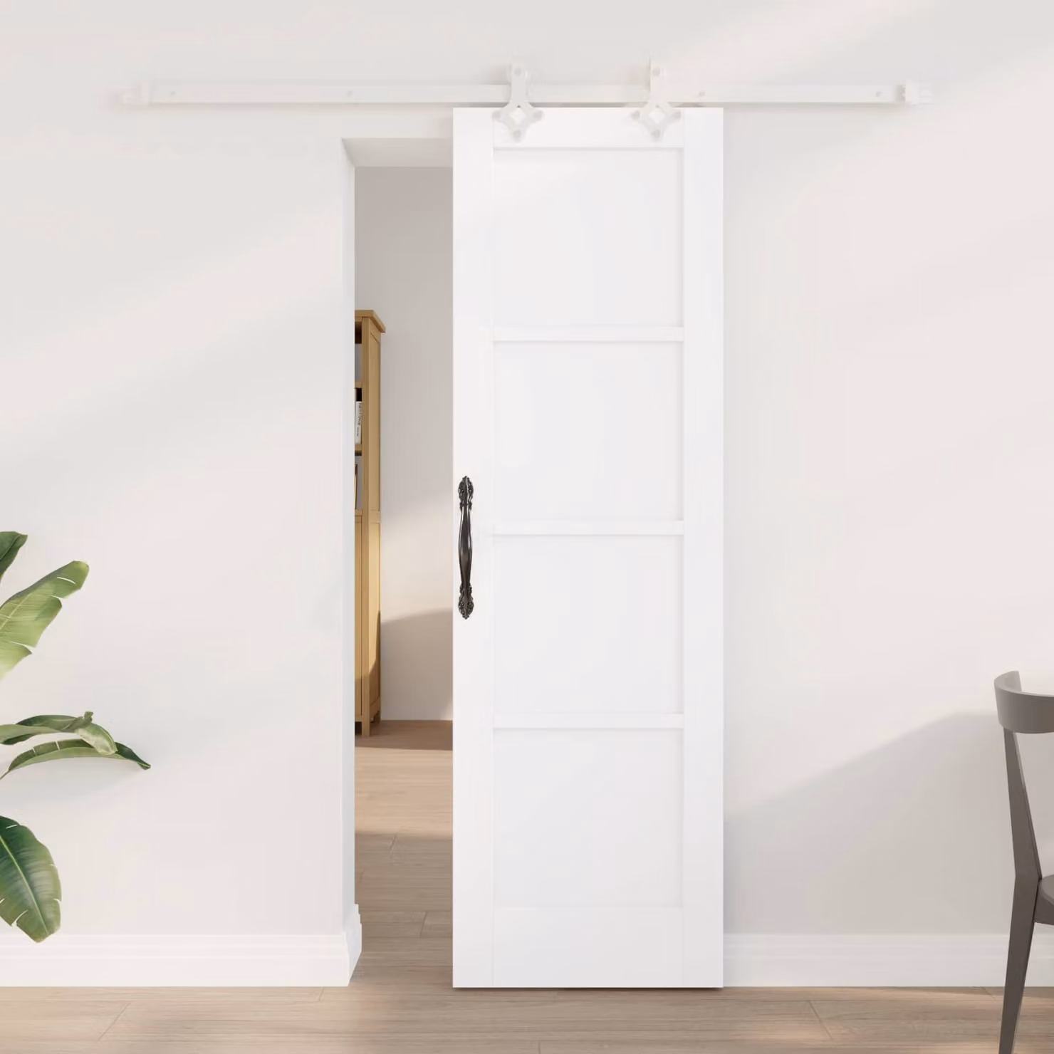 vidaXL Porta scorrevole 61 x 198,5 cm Legno ingegnerizzato Bianco
