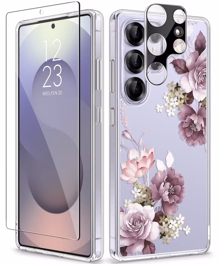 Solidchoice - Eleganti custodie per smartphone con protezione per schermo e obiettivo della fotocamera