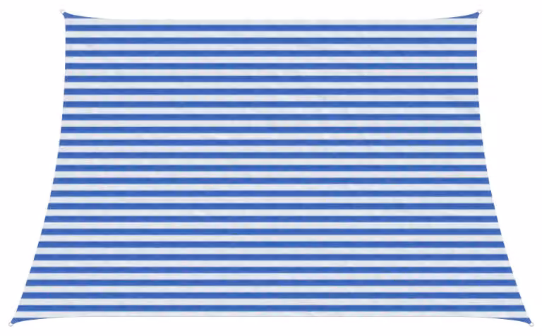 Telo Ombra Blu e Bianco 3 / 4 x 3 m HDPE