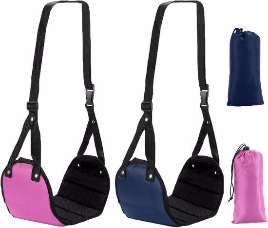 Materasso da viaggio e da ufficio - 2 pezzi - Rosa-blu - Flessibile