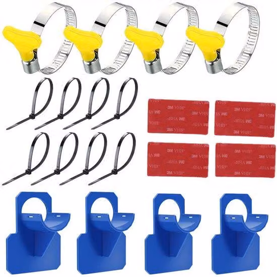 Supporto per irrigatori per piscine - Facile da installare, leggero, universale - Materiale: plastica ABS - Dimensioni: 10,8 x 7,8 x 3,8 cm - Colore: blu