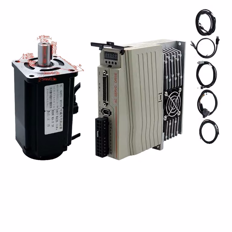 Servomotore con driver, elevata capacità di coppia, diverse potenze nominali, opzioni di controllo versatili , 1000 W con freno, 220 V