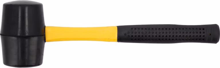Martello di gomma 56 mm, manico in fibra di vetro, 650 g