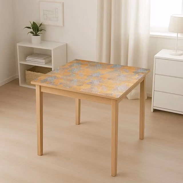 Rotolo di pellicola protettiva per tavolo in PVC siliconato trasparente con motivo floreale Breckner Germany L: 20 m, H: 80 cm