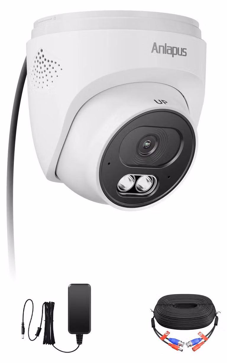 Telecamera a cupola, video ultra-nitido 4K, visione notturna, confezione da 1, spina EU 220V-240V
