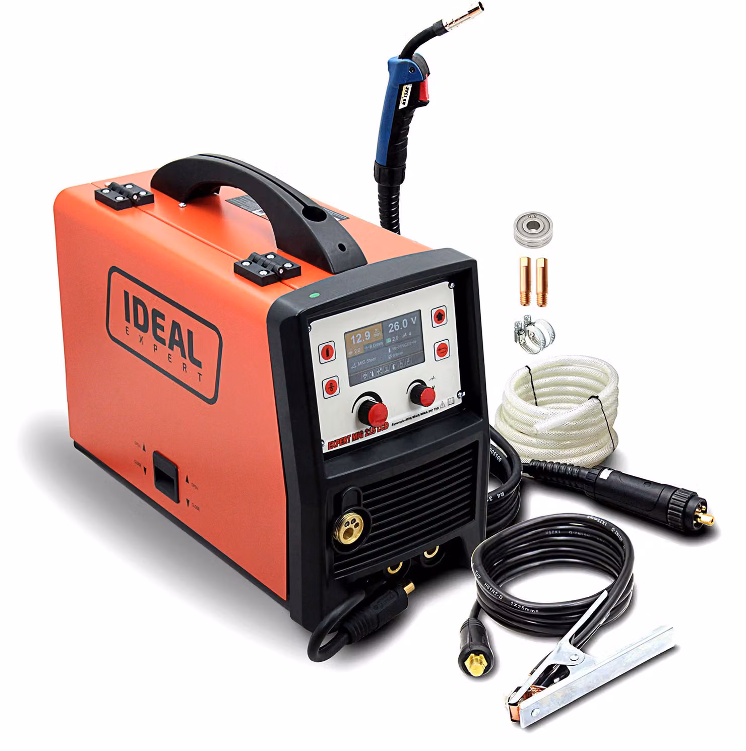 Apparecchio di saldatura MIG/MAG 200A - Tecnologia Synergia 3-in-1 - Saldatura senza gas con filo animato - Saldatura TIG e MMA