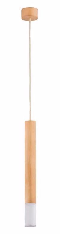 Lampada a sospensione ADORI in legno bianco, 1xE14x10W, dimensioni: 110x8,5x8,5 cm, IP20, Alfa