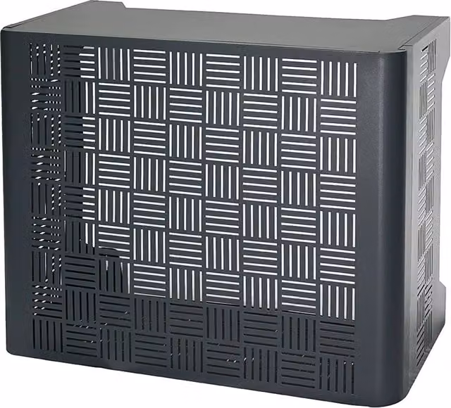 Copri Condizionatore da Esterno Large 105x65x95 cm in Acciaio Zincato Antracite