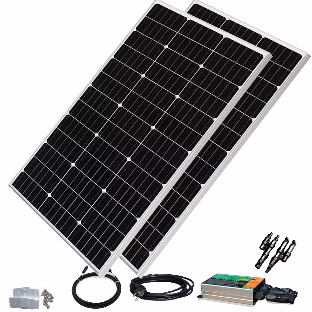 Sistema solare da balcone, potenza massima 300W, efficienza dei moduli 22%, 220V 230V 300W