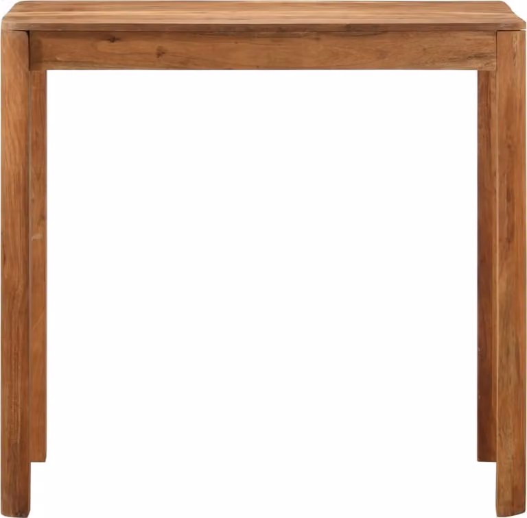 Tavolo da Bar in Legno Acacia con Finitura Ambra 110x55x106 cm