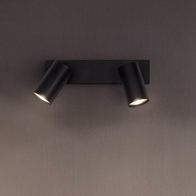 LEDVANCE Faretto Octagon, dimmerabile, 2 luci, nero dimmerabile, Nero, Soggiorno / Sala da pranzo, Metallo, Moderno