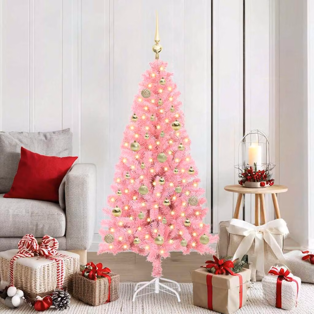 Maison Exclusive - Albero di Natale rosa, 150 cm, in PVC