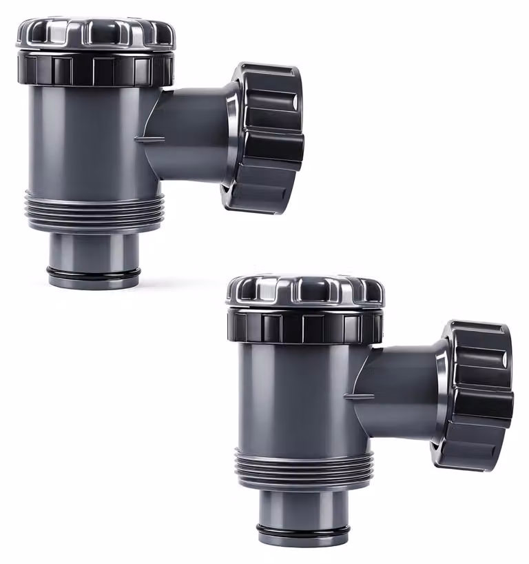 Solidchoice - Set di 2 valvole di intercettazione per pompe di filtrazione per piscine