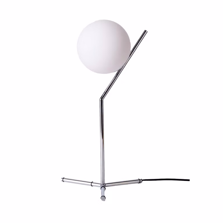 Lampada da tavolo in alluminio argentato e sfere di cristallo: Illuminazione notturna per la camera da letto e il soggiorno E27 Ø18cm "ALESSIA"
