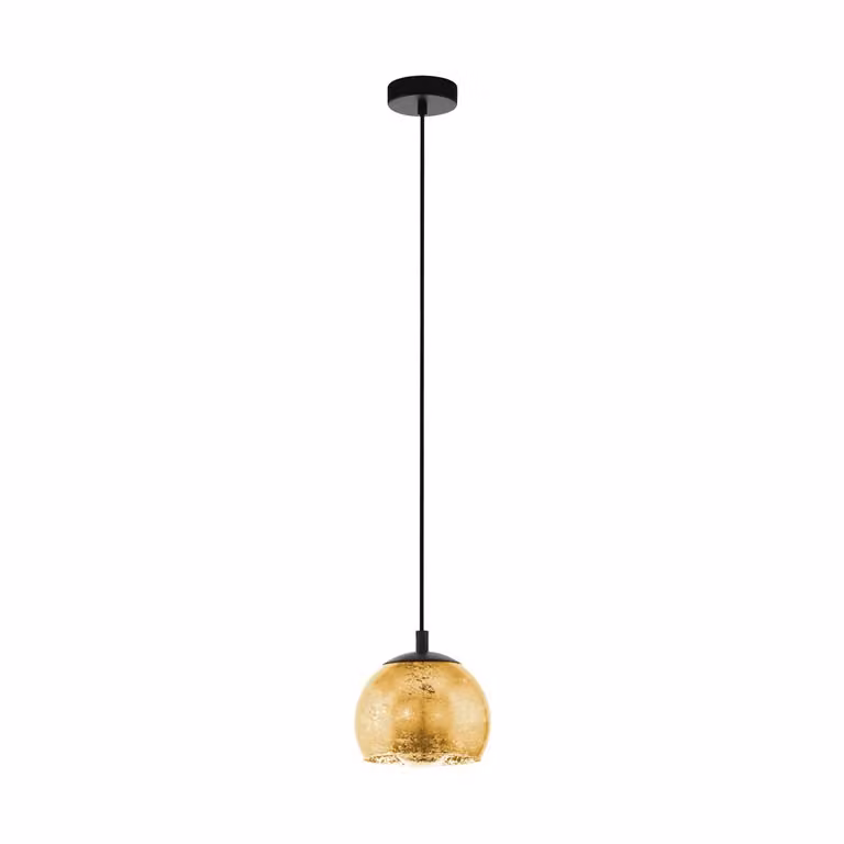 Lampadario Contemporaneo Albaraccin Piccola 1 Luce Metallo Nero