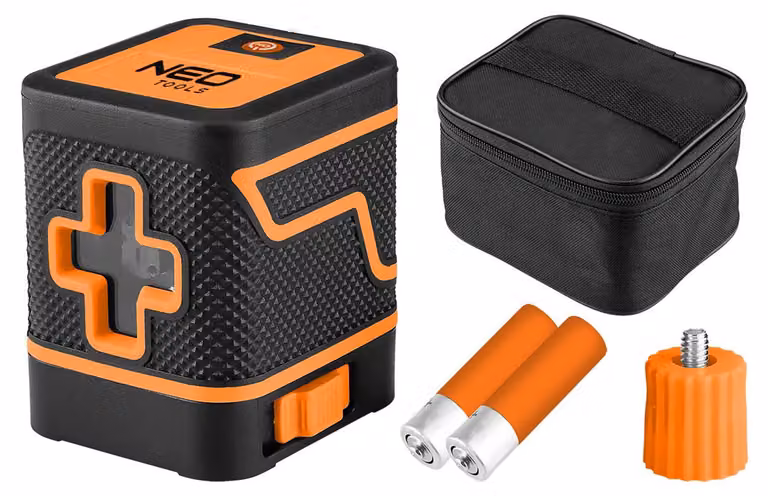NEO TOOLS Laser a croce verde 15 m 75-146, livellamento automatico, IP54, livella con custodia