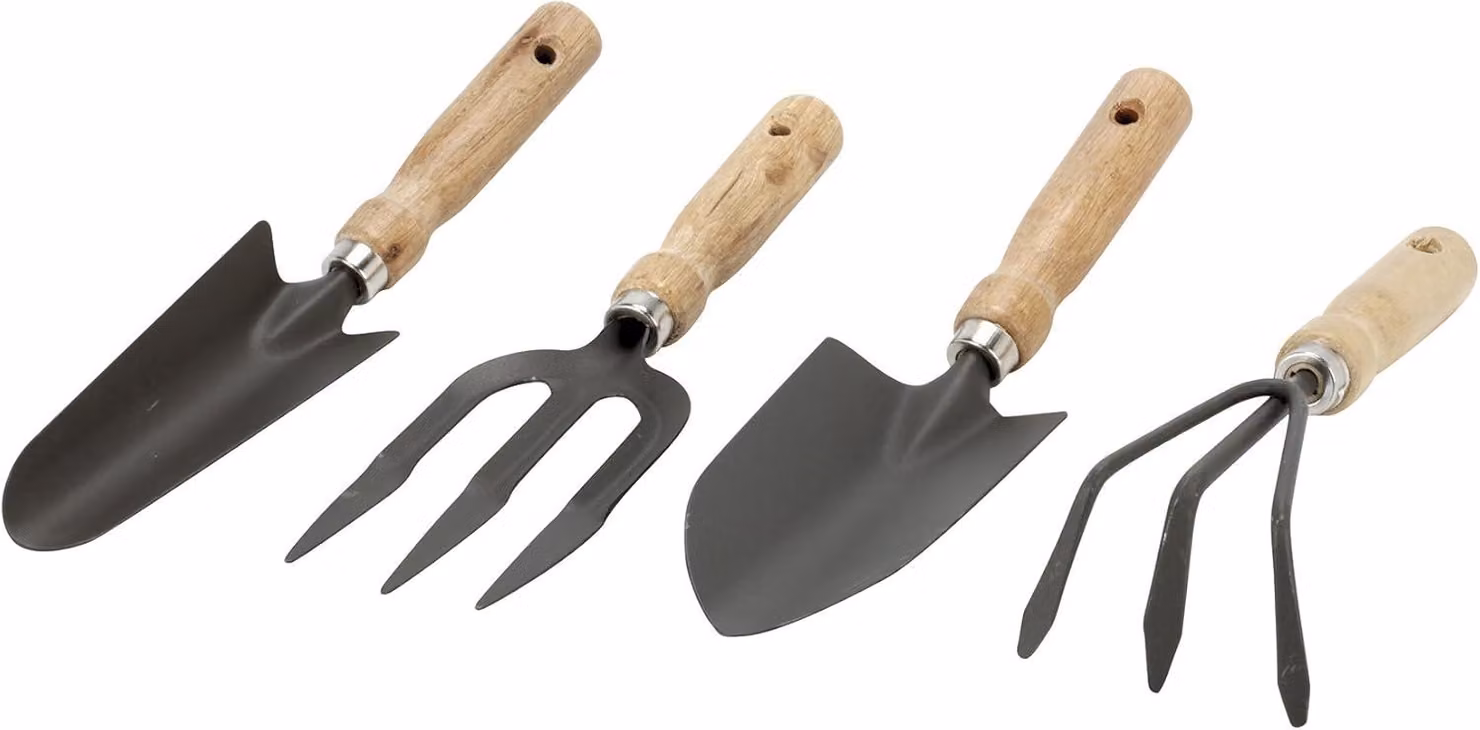 Set di 4 utensili manuali, compatto e leggero, dimensioni 37 x 15 x 6 cm, ideale per piccoli progetti