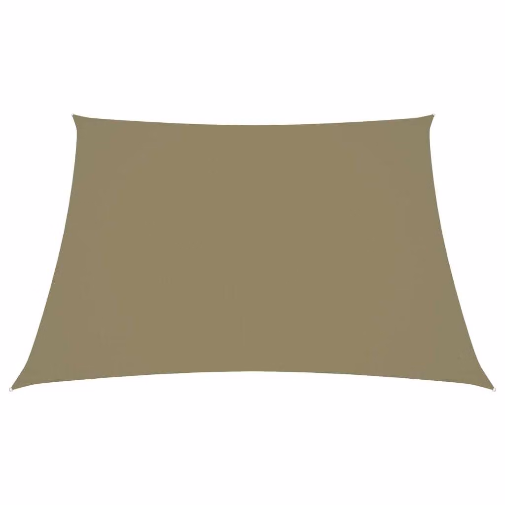 Parasole a Vela in Tela Oxford a Trapezio 2/4x3 m Beige