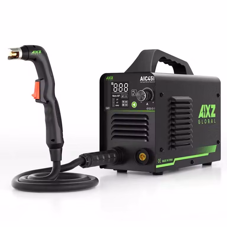 Taglierina al plasma con compressore d'aria incorporato, tecnologia inverter digitale, AIC45II, spina UE