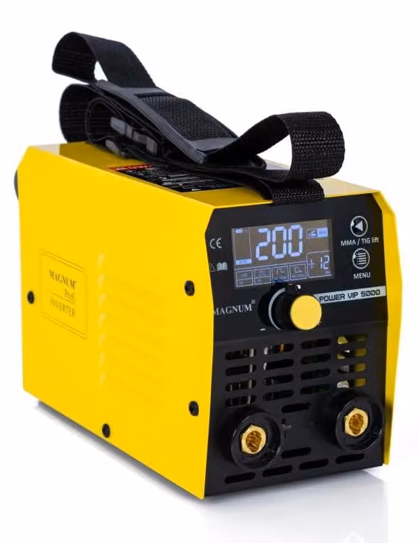 Saldatrice MMA inverter - 200 A, con funzione sinergica - Potenza: 5600 W - Adatta per acciaio e ghisa