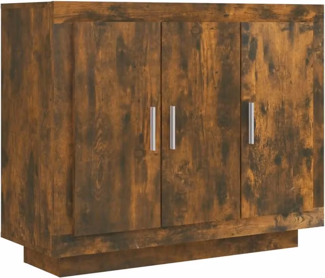 Credenza cassettiera armadio mobile contenitore organizer per cucina soggiorno salotto 92 x 35 x 75 cm legno ingegnerizzato marrone 02_0031135