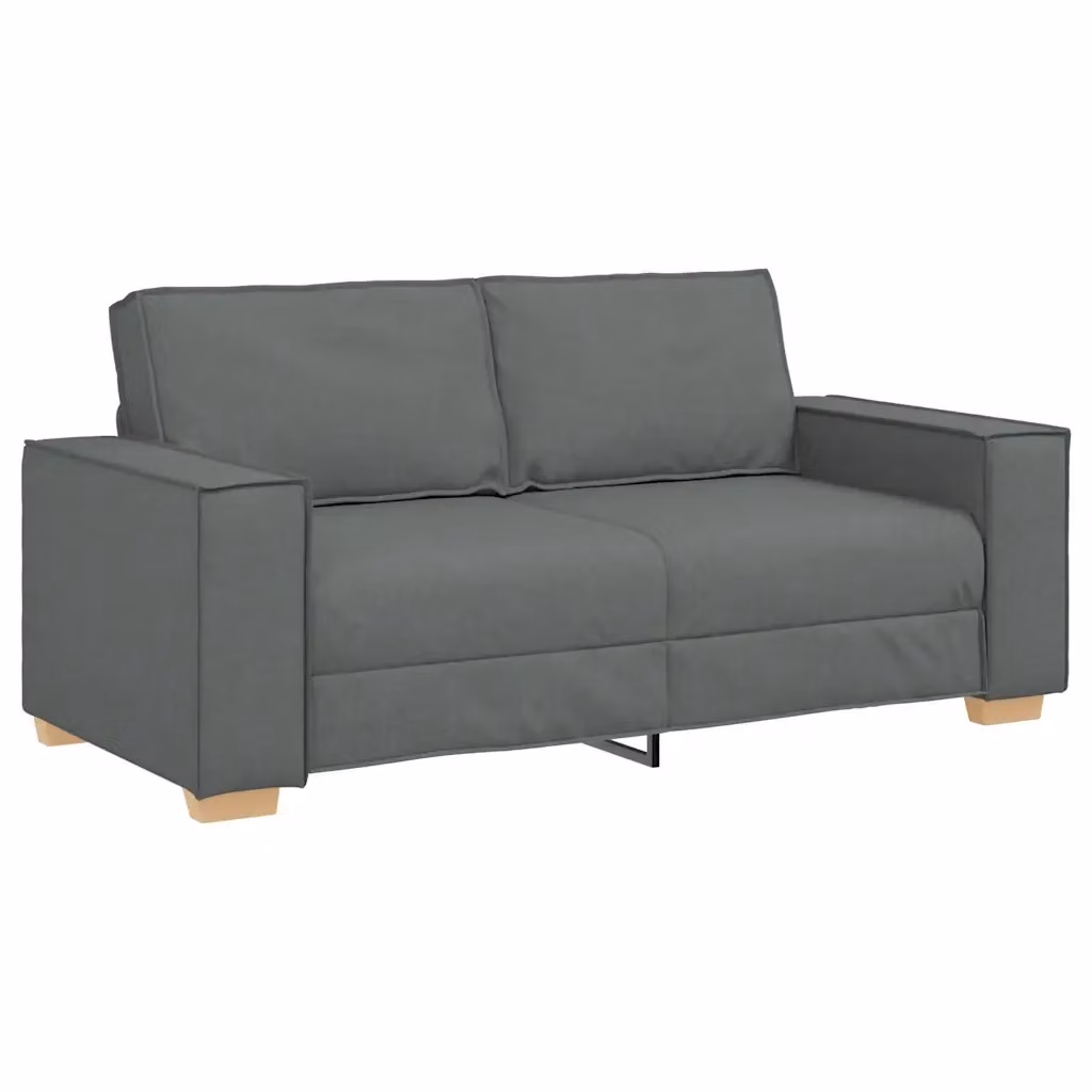 Divano a 2 posti moderno vidaXL in tessuto grigio con cuscini inclusi L: 180 cm, P: 78 cm, H: 84 cm – 2
