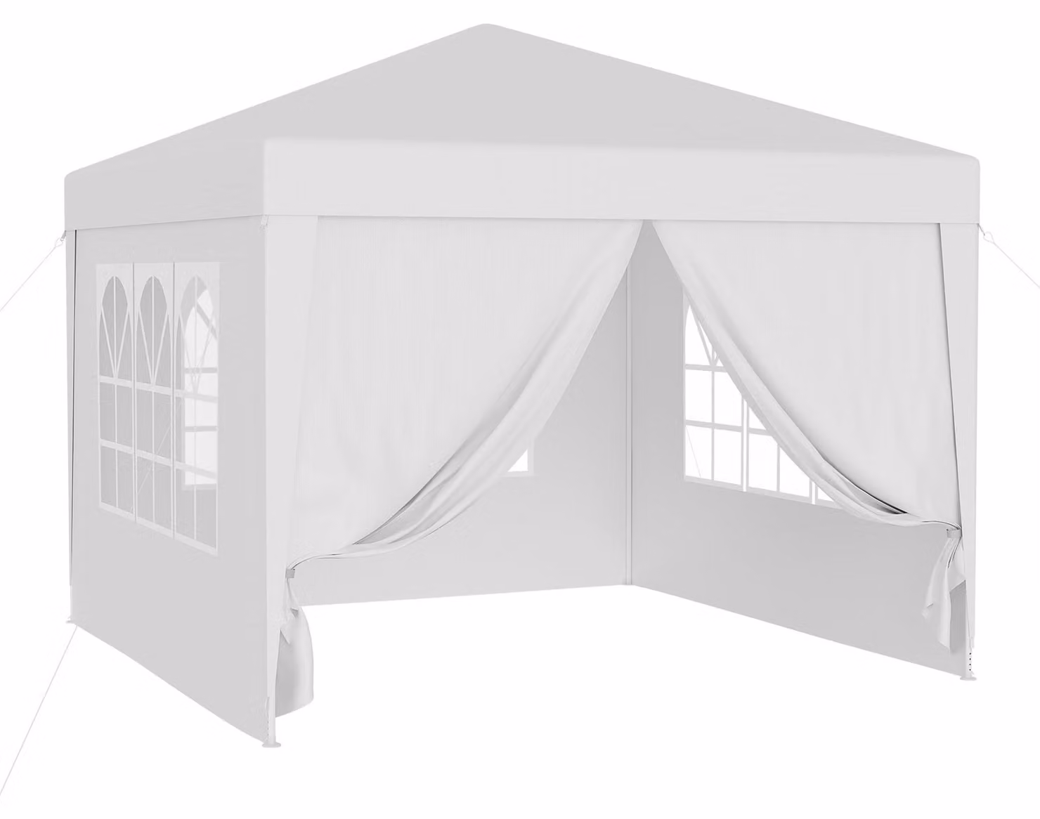Gazebo da giardino di 3x3 metri, con protezione UV e pareti laterali removibili