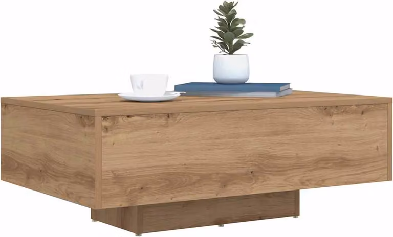 Tavolino da salotto Rovere artigianale 85 x 55 x 31 cm