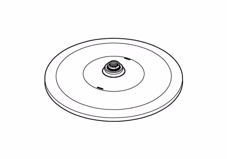 Soffione Grohe 310 MONO RAINSHOWER senza limitazione di flusso bianco luna