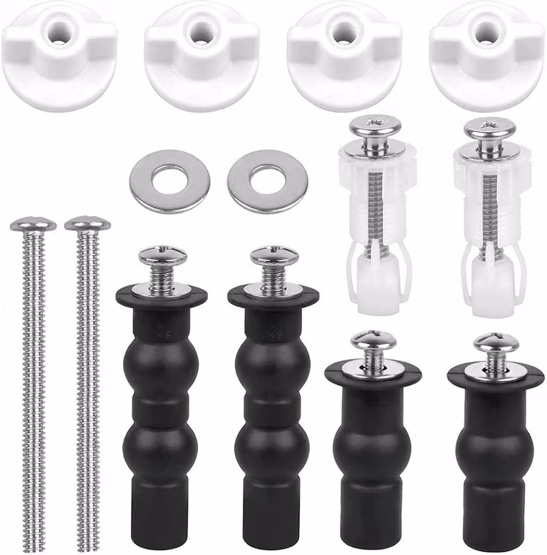 Set di riparazione per sedili WC con 14 viti