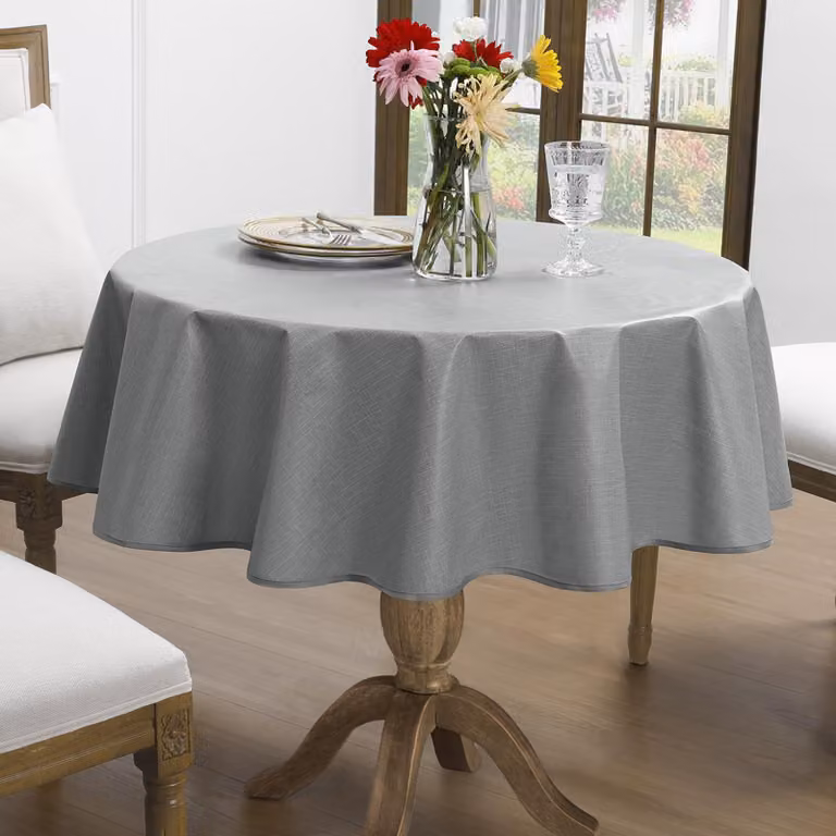 Tovaglia rotonda, in vinile, diametro 120 cm, impermeabile, ideale per balcone e giardino