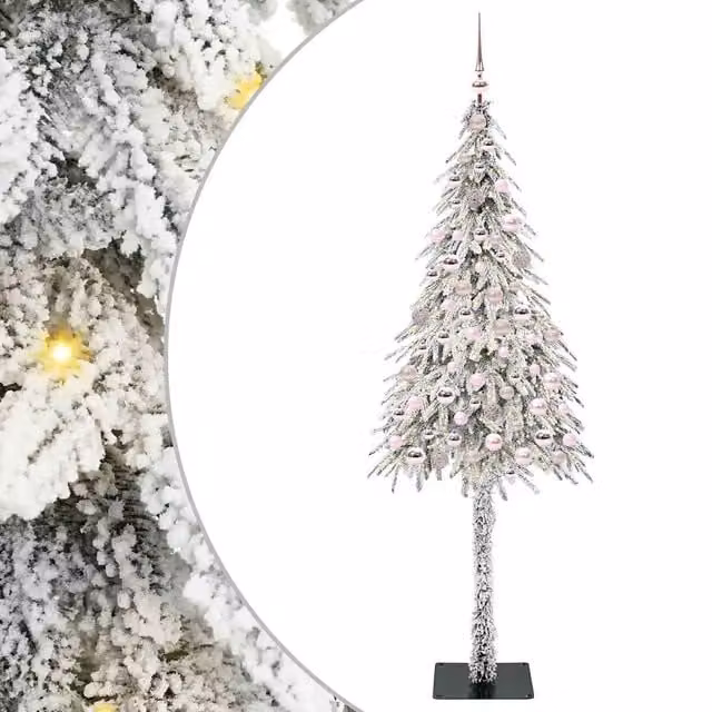 Albero di Natale con 300 LED-Luci decorative natalizie Bianco 180 cm PE e Acciaio 137846