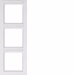 Berker 10536099 Cornice con pannello di etichettatura inseribile, bianco polare, con Berker Q.3